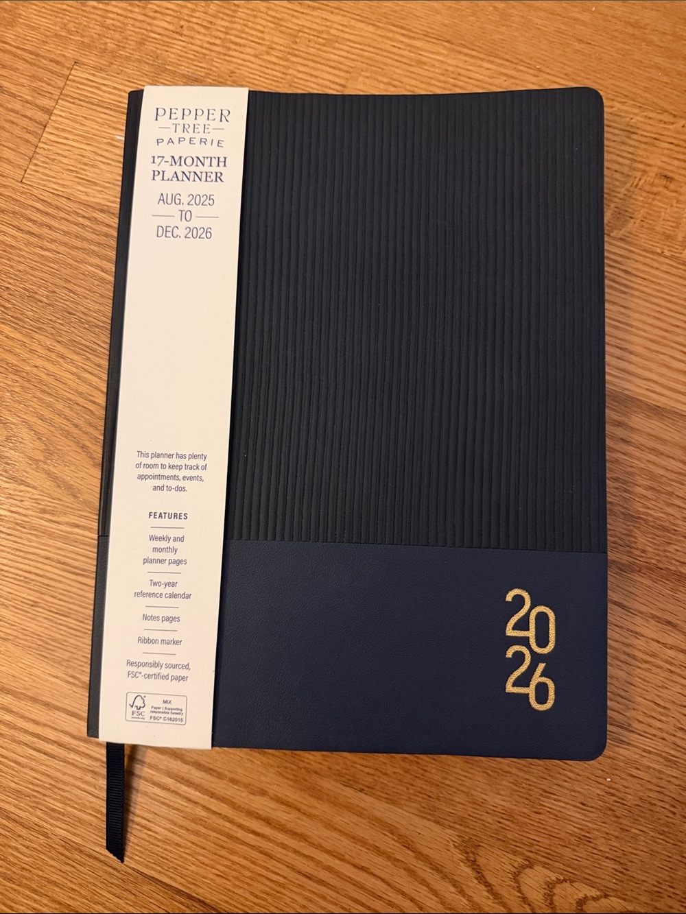 Navy 2026 17-Month Planner